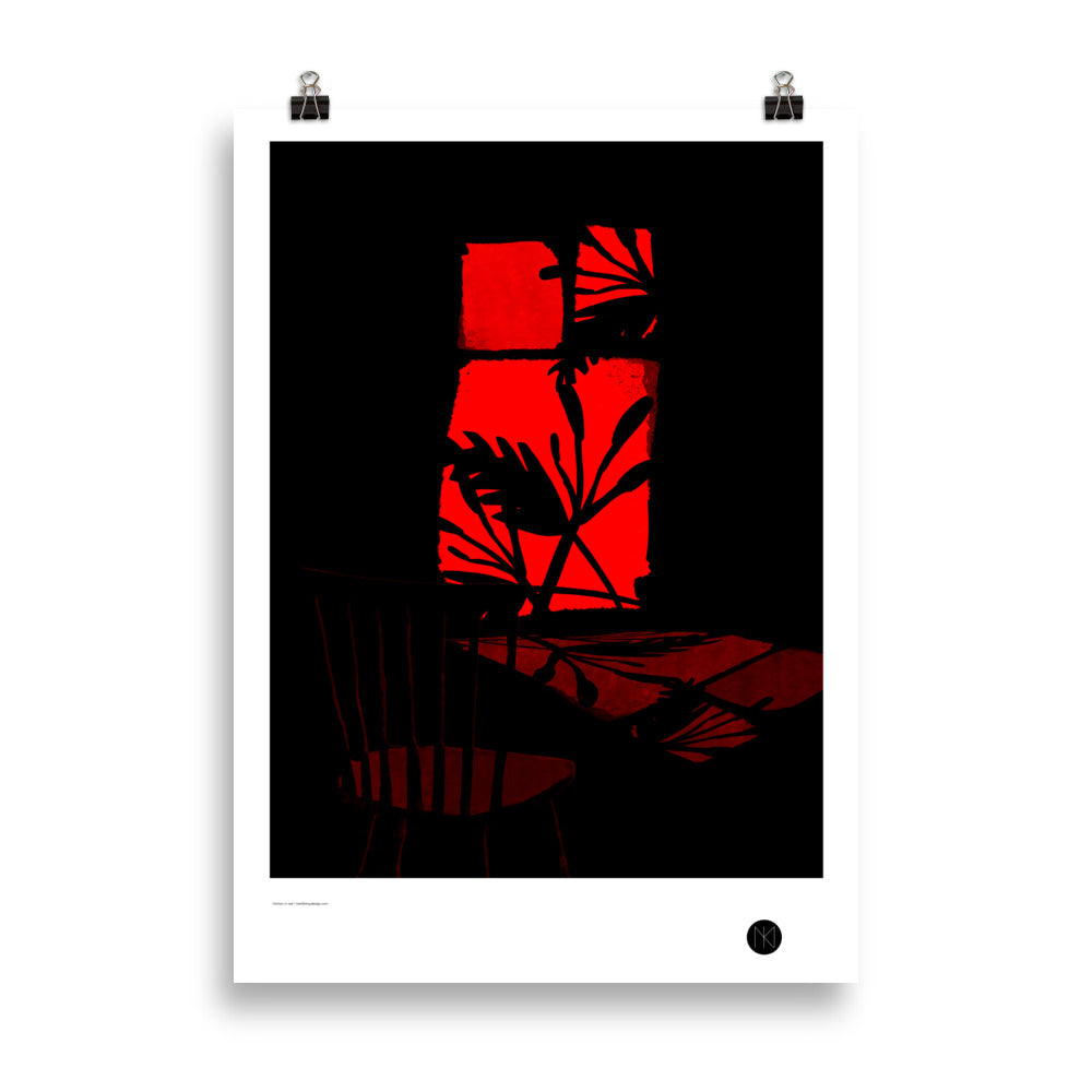 Kitchen in Red Poster