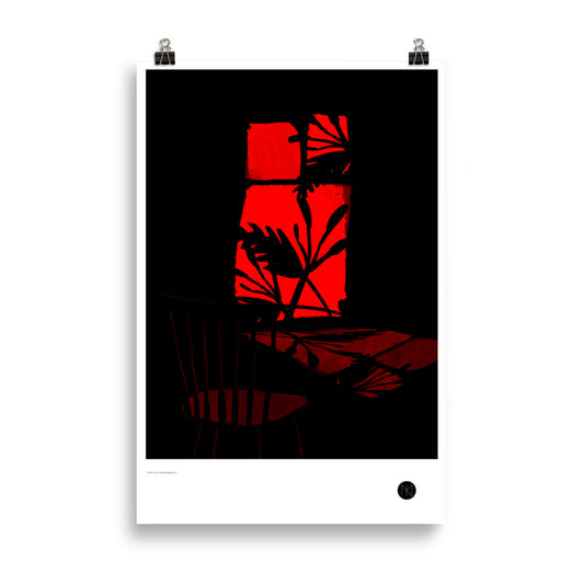 Kitchen in Red Poster